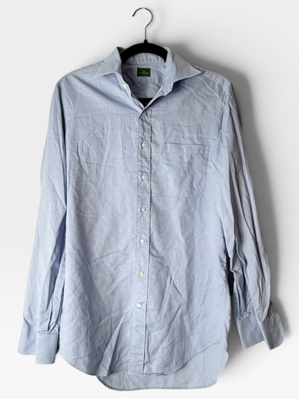 Sid Mashburn Dress Shirt Men's Size 15.5/34 Light Blue Long Sleeve (Z)